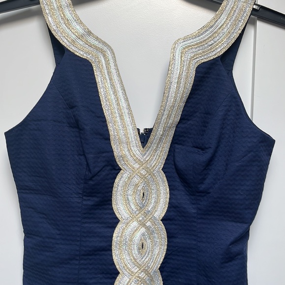 Lilly Pulitzer/ True Navy Valli Shift dress/ size 0 / Never worn/ New with Tags - Picture 2 of 3